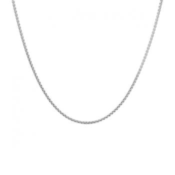 Collier, zilver venetiaans bol 1,2mm. (lengte: 42cm.) - 23585