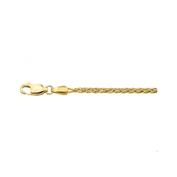 Armband, 14krt.goud palmier dikte 2,1mm. (lengte:19cm.) - 22449