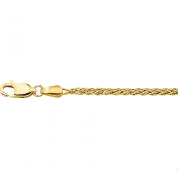 Armband, 14krt.goud palmier dikte 2,1mm. (lengte:19cm.) - 22449