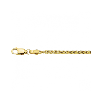 Armband, 14krt.goud palmier dikte 2,1mm. (lengte:19cm.) - 22449