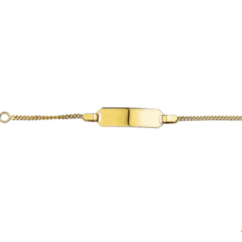 Graveerarmband, 14krt. goud  (verstelbaar: 9-11cm.baby) - 22446