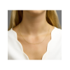 Collier, 14krt.goud gourmet 1mm. (lengte: 50cm.) - 23196