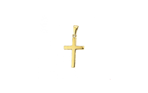 HC Hanger, 14krt.goud kruis (20,5x12mm.) - 23023