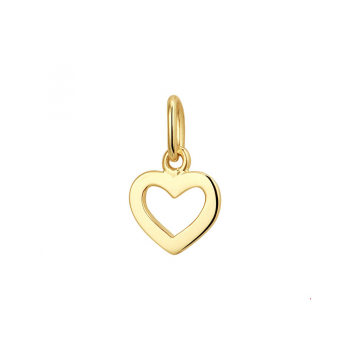 Hanger, 14krt.goud hart (8mm.) - 23564
