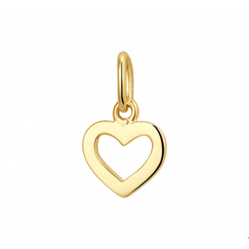 Hanger, 14krt.goud hart (8mm.) - 23564