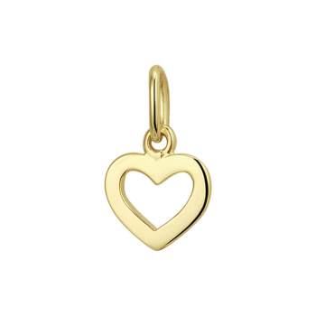 Hanger, 14krt.goud hart (8mm.) - 23564 Hanger, 14krt.goud hart (8mm.) - 23564