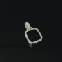TAJ AMSTERDAM Zilveren Hanger met onyx CHETAS (12x12mm) staat symbool voor: "bescherming" - 22665