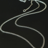 TAJ AMSTERDAM Zilveren Ketting model BASTE (lengte: 57cm.) - 22666