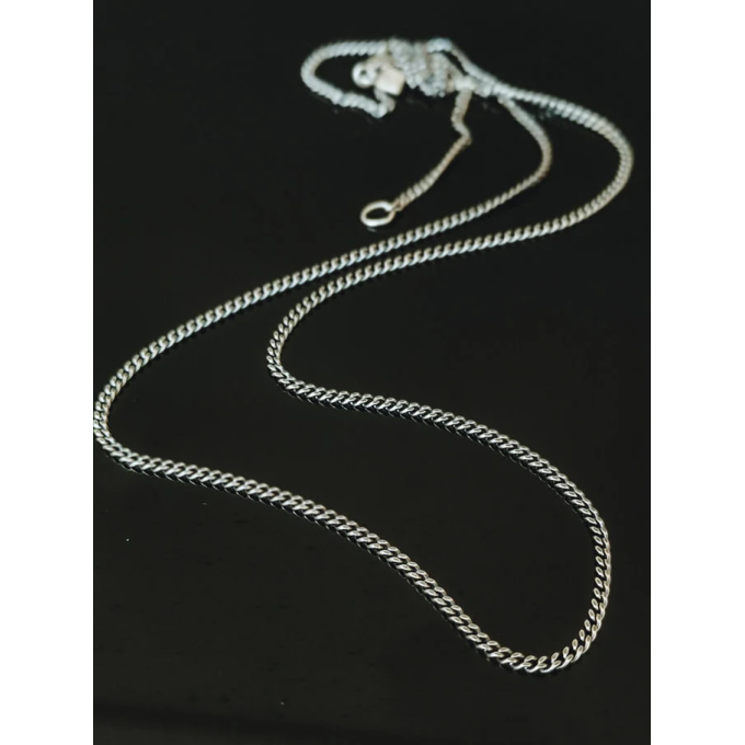 TAJ AMSTERDAM Zilveren Ketting model BASTE (lengte: 57cm.) - 22666
