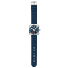 Mondaine Horloge Grand Cushion MSL.41440.LD Blauw (met extra band) - 22691 Mondaine Horloge Grand Cushion MSL.41440.LD Blauw (met extra band) - 22691