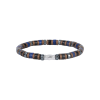 AZE Armband AZ-BS620-A Grand Paradiso Disc Lapis Lazuli en Obsidian - 22708