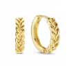 Jackie Oorringen, 14krt.goud Petit Sablon 3x11mm. - 22747 Jackie Oorringen, 14krt.goud Petit Sablon 3x11mm. - 22747