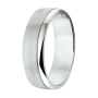 Amorio Ring, model A206 (breedte 6mm.)  GLADDE RING maat 19 - 22756