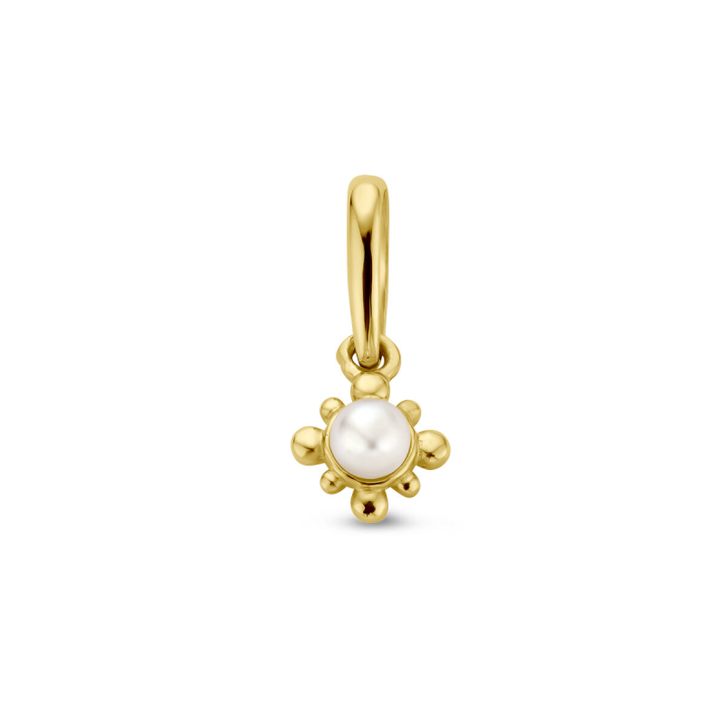 Hanger, 14krt. goud zoetwaterparel (parel: 2,3mm.) - 22782