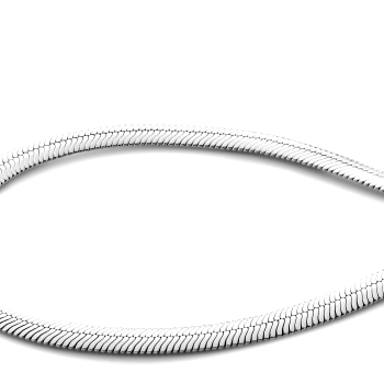 Collier, zilver slangenmotief (45cm.) - 22784 Collier, zilver slangenmotief (45cm.) - 22784