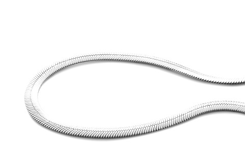 HC Collier, zilver slangenmotief (45cm.) - 22784