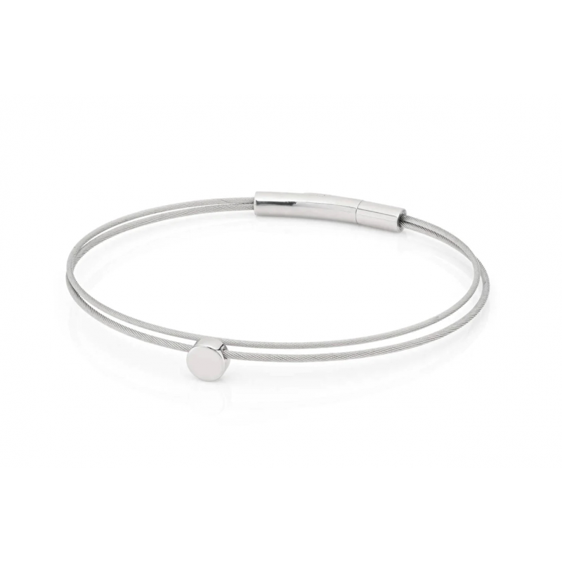 CLIC, Thinking of You edelstalen armband met Rondje. - 22798