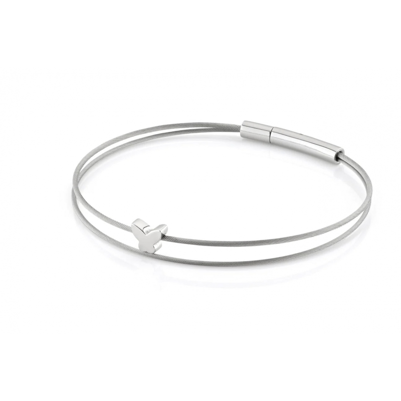 CLIC, Thinking of You edelstalen armband met Vlinder. - 22801 CLIC, Thinking of You edelstalen armband met Vlinder. - 22801