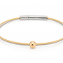 CLIC, Thinking of You edelstaal vergulde armband met bolletje (18cm.) - 22813