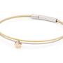 CLIC, Thinking of You edelstaal vergulde armband met Bloemetje - 22816