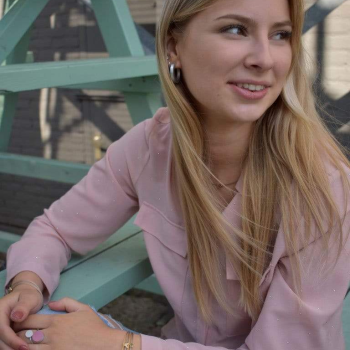 CLIC, Thinking of You edelstaal vergulde armband met Bloemetje - 22816