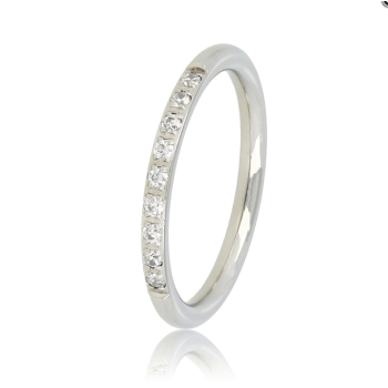 My Bendel Ring, edelstaal met wit zirkonia - 22824 My Bendel Ring, edelstaal met wit zirkonia - 22824