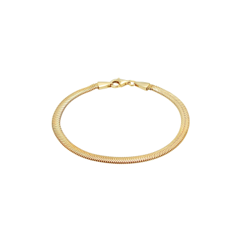 Armband, verguld slangenmotief (19cm.) - 22837 Armband, verguld slangenmotief (19cm.) - 22837