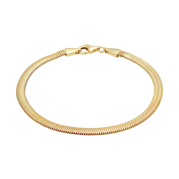 Armband, verguld slangenmotief (19cm.) - 22837