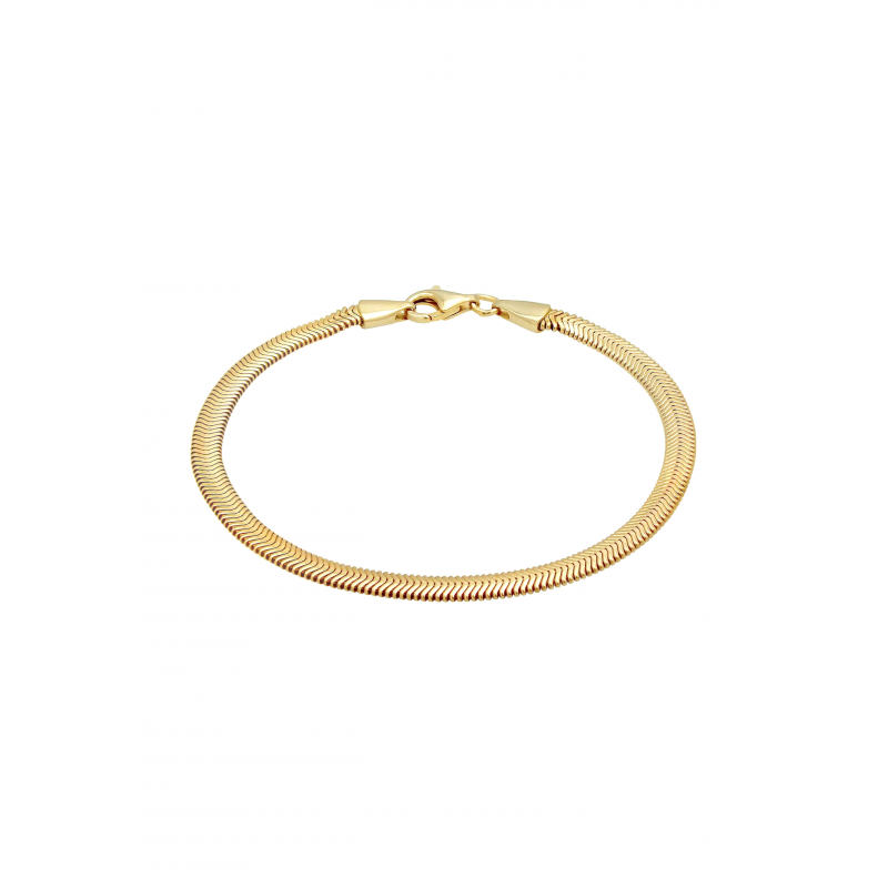 Armband, verguld slangenmotief (19cm.) - 22837