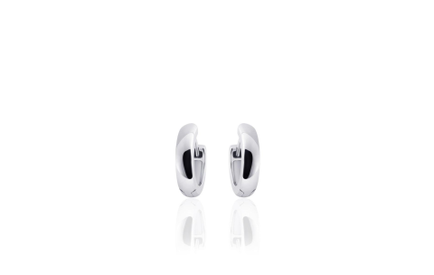 Oorringen, zilver gerhodineerd (3x13,5mm) - 22900