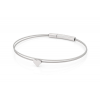 CLIC, Thinking of You edelstalen armband met Hartje (lengte: 18cm.) - 22937