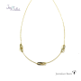 Joy & Julia Collier, 14krt.goud boxlink (lengte: 42-45m.) - 22965