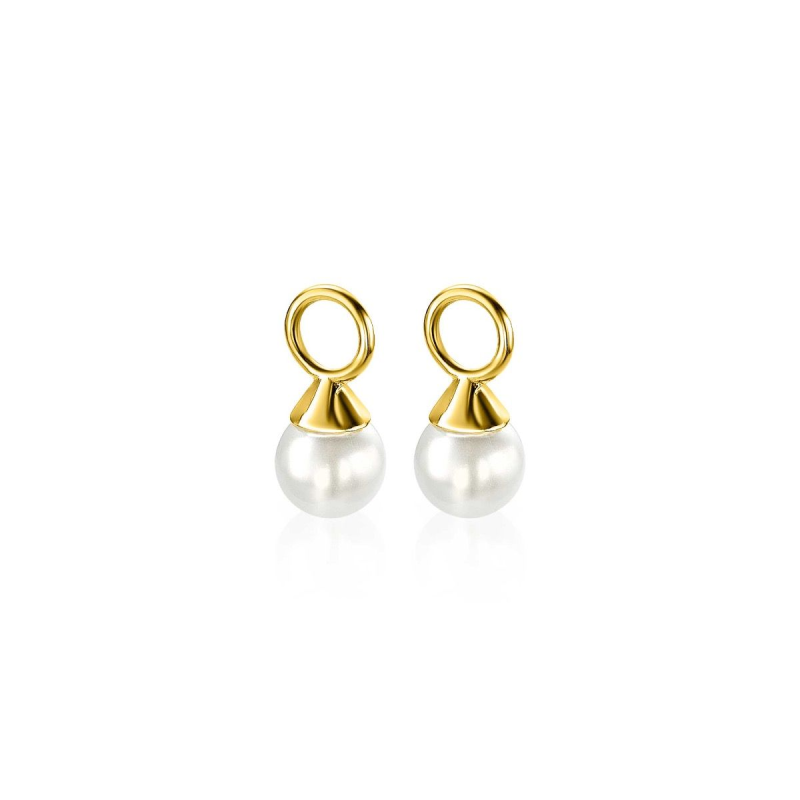 Zinzi Oorbedels, model ZICH1749WG excl.creolen (6mm.) - 23016