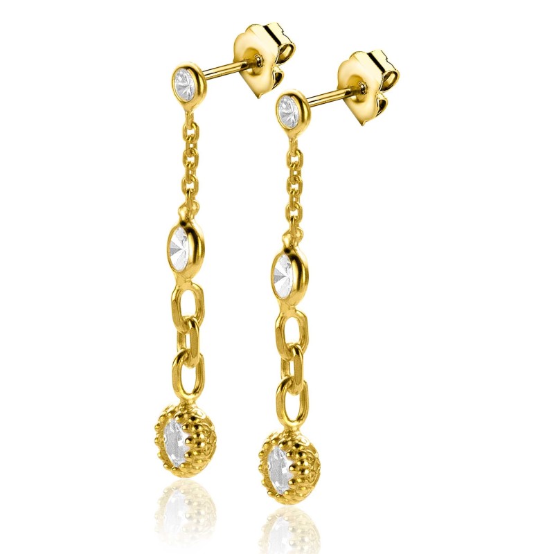 Zinzi Oorhangers, model ZIO2265G (lengte: 3cm.) - 23019