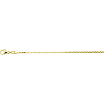 Collier, zilver verguld venetiaans (lengte: 50cm.) - 23049 Collier, zilver verguld venetiaans (lengte: 50cm.) - 23049