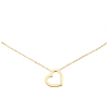 Jackie Collier, 14krt.goud Heart (lengte: 40-45cm.) - 23058 Jackie Collier, 14krt.goud Heart (lengte: 40-45cm.) - 23058