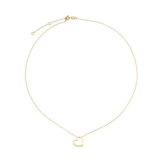 Jackie Collier, 14krt.goud Heart (lengte: 40-45cm.) - 23058 Jackie Collier, 14krt.goud Heart (lengte: 40-45cm.) - 23058