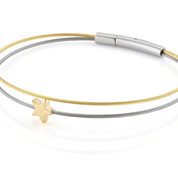 CLIC, Thinking of You edelstalen armband met Sterretje (18cm.) - 23060