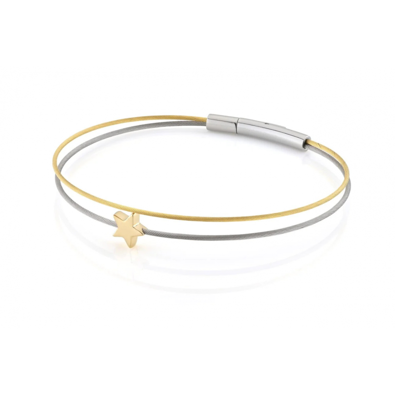CLIC, Thinking of You edelstalen armband met Sterretje (18cm.) - 23060