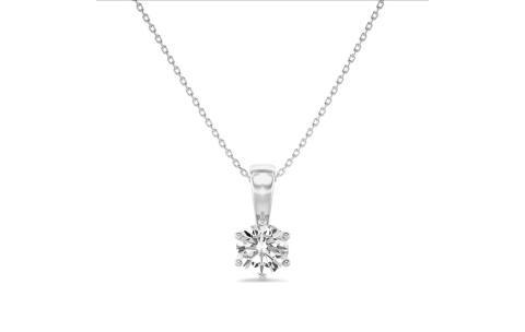 Eclat Hanger, 14krt.witgoud met diamant excl.collier (diamant: 0,10ct.) - 23090