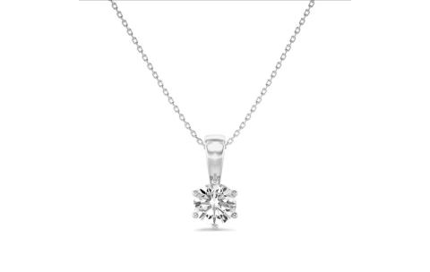 Eclat Hanger, 14krt.witgoud met diamant excl.collier (diamant: 0,10ct.) - 23090
