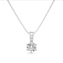 Eclat Hanger, 14krt.witgoud met diamant excl.collier (diamant: 0,10ct.) - 23090