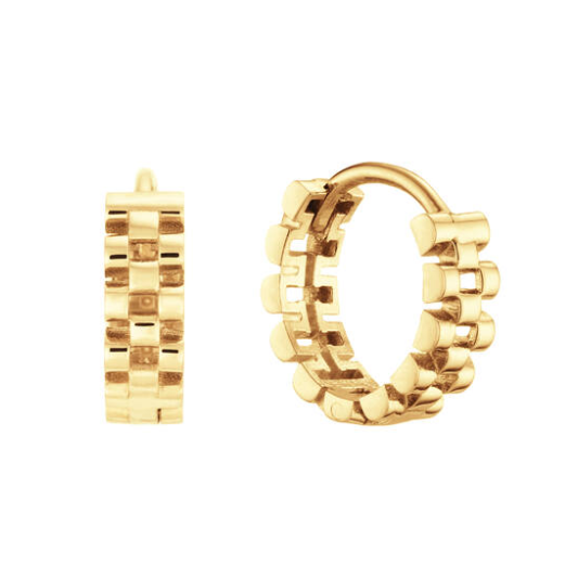 Jackie Oorringen, 14krt.goud "Güell Hoops" (4x12mm.) - 23111 Jackie Oorringen, 14krt.goud "Güell Hoops" (4x12mm.) - 23111
