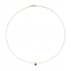 Jackie Collier, 14krt.goud "Black Agate Necklace" (lengte: 40-45mm.) - 23113 Jackie Collier, 14krt.goud "Black Agate Necklace" (lengte: 40-45mm.) - 23113