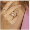 My Bendel Ring, edelstaal verguld met roze glasparel - 23124 My Bendel Ring, edelstaal verguld met roze glasparel - 23124
