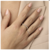 My Bendel Ring, edelstaal verguld met witte glasparels - 23126 My Bendel Ring, edelstaal verguld met witte glasparels - 23126