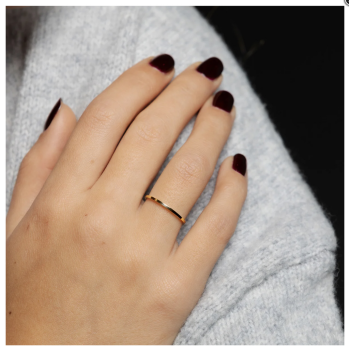 My Bendel Ring, edelstaal verguld (1mm.breed) - 23127 My Bendel Ring, edelstaal verguld (1mm.breed) - 23127
