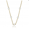 My Bendel Collier, edelstaal verguld met glasparels (lengte: 40-45cm.) - 23128 My Bendel Collier, edelstaal verguld met glasparels (lengte: 40-45cm.) - 23128