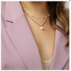 My Bendel Collier, edelstaal verguld met glasparels (lengte: 40-45cm.) - 23128 My Bendel Collier, edelstaal verguld met glasparels (lengte: 40-45cm.) - 23128