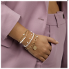 My Bendel Armband, edelstaal verguld met glasparels (lengte: 15,5-20,5cm.) - 23129 My Bendel Armband, edelstaal verguld met glasparels (lengte: 15,5-20,5cm.) - 23129
